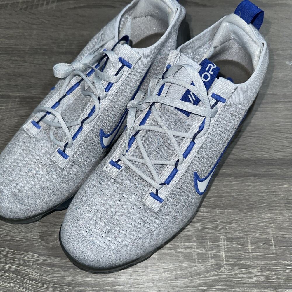 Nike Air Vapormax Flyknit Bold Blue Grey Men's Size 10 DH4085-002 New